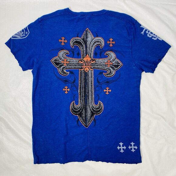 Raw State XXL Blue T Shirt Redemption - Picture 4 of 9